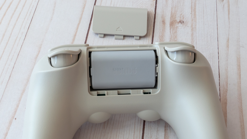 The SN30 Pro+ not only features a swappable rechargeable battery, but it can also be replaced with a pair of AAs as needed.